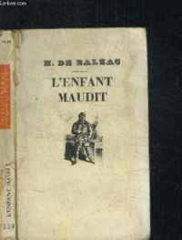 Couverture du livre L'enfant maudit - Gambara - Honore De Balzac