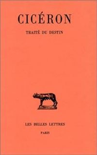 Couverture du livre Traité du destin - Ciceron 