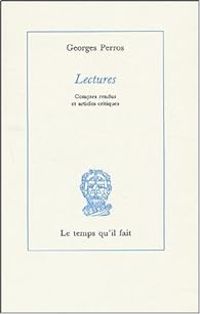 Couverture du livre Lectures - Georges Perros