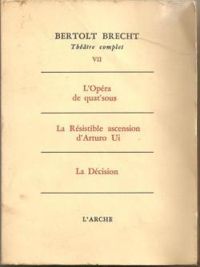 Couverture du livre Théâtre complet - Bertolt Brecht