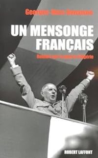 Couverture du livre Un mensonge français - Georges Marc Benamou