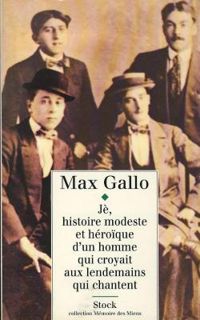 Couverture du livre Jè - Max Gallo