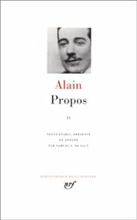  Alain - Propos