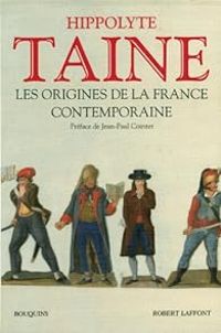 Couverture du livre Les origines de la France contemporaine  - Hippolyte Adolphe Taine