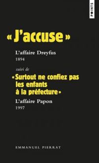 Couverture du livre ' J'accuse '  - Emmanuel Pierrat