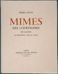 Couverture du livre Mimes Des Courtisanes - Pierre Lous