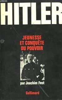 Couverture du livre Jeunesse et conquete du pouvoir - Joachim C Fest