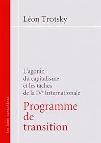 Couverture du livre Programme de transition - Leon Trotsky