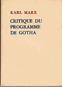 Karl Marx - Critique du programme de Gotha