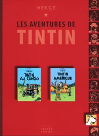 Couverture du livre Tintin au Congo / Tintin en Amérique - Herge 