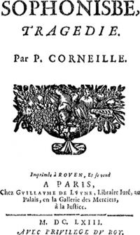 Pierre Corneille - Sophonisbe