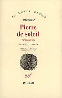 Couverture du livre Pierre de soleil - Octavio Paz