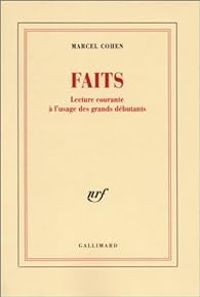 Marcel Cohen - Faits