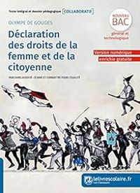 Couverture du livre Déclaration des droits de la femme et de la citoyenne - Olympe De Gouges