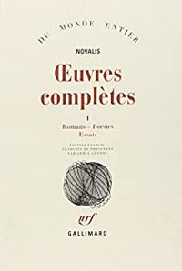  Novalis - Oeuvres complètes I