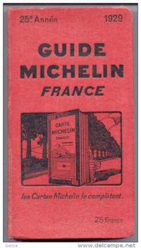 Guide Michelin - Guide Rouge France 1929