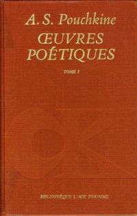 Couverture du livre Oeuvres poétiques - Alexandre Pouchkine