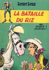 Couverture du livre Lucky Luke - La Bataille du Riz - Rene Goscinny - Morris 