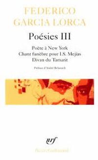 Couverture du livre Poésies III (1926-1936)  - Federico Garcia Lorca