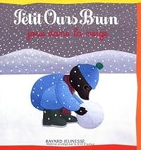 Couverture du livre Petit Ours brun joue dans la neige - Marie Aubinais - Claude Lebrun