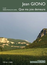 Couverture du livre Que ma joie demeure - Jean Giono