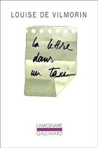 Couverture du livre La lettre dans un taxi - Louise De Vilmorin