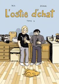 Couverture du livre L'Ostie d'chat - Zviane  - Iris 