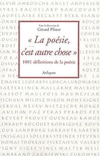 Couverture du livre La poésie, c'est autre chose  - Gerard Pfister