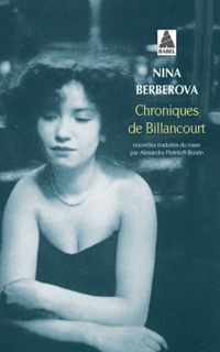 Couverture du livre Chroniques de Billancourt : Récits - Nina Berberova