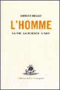 Couverture du livre L'Homme - Ernest Hello