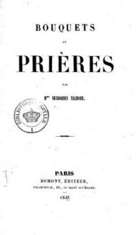 Marceline Desbordes Valmore - Bouquets et prières