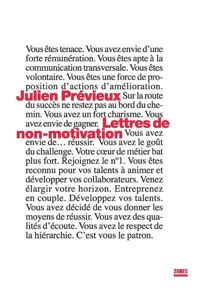 Julien Prévieux - Lettres de non-motivation