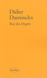 Couverture du livre Rue des Degrés - Didier Daeninckx