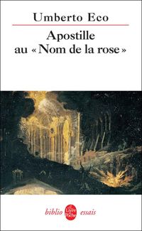 Couverture du livre Apostille au Nom de la rose - Umberto Eco