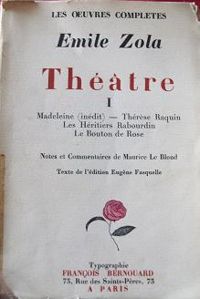 Mile Zola - Théâtre I 