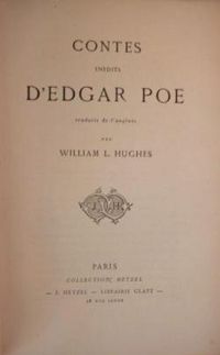 Edgar Allan Poe - Contes inédits d'Edgar Poe