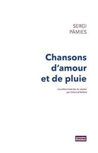 Sergi Pamies - Chansons d'amour et de pluie