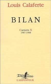 Louis Calaferte - 1987-1988 : Bilan